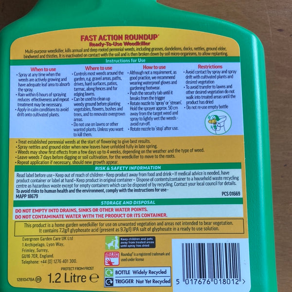 Roundup Weedkiller 1.2L