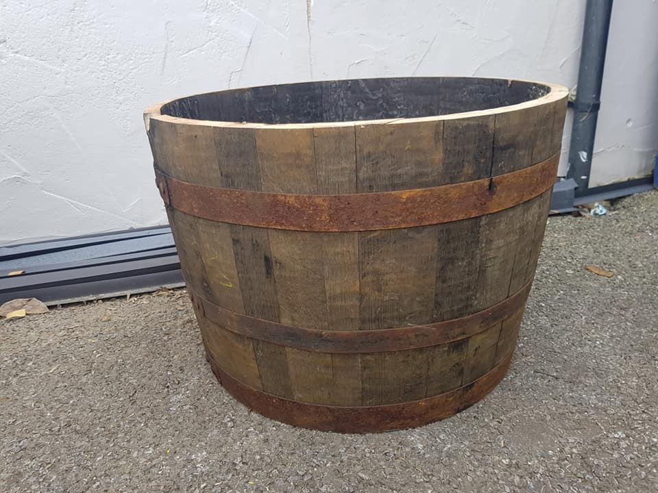 Half Whiskey barrel