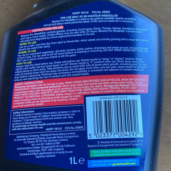 Resolvable pro Weedkiller